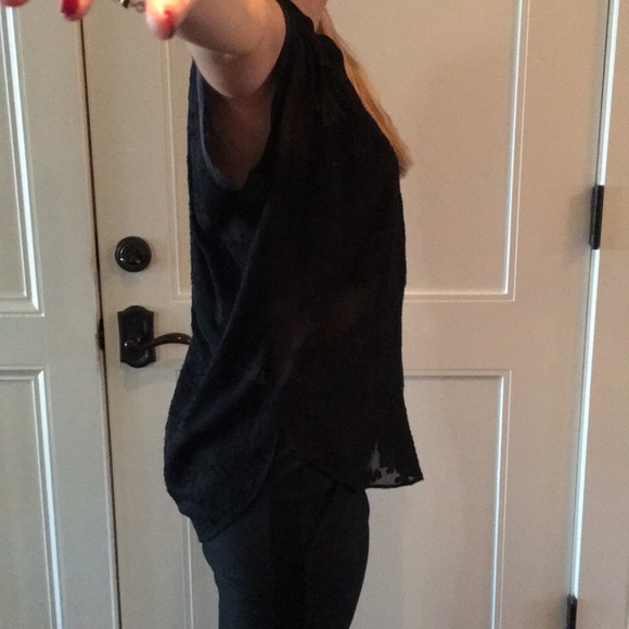 Rebecca Taylor black lace top, size 4 - Picture 3 of 3